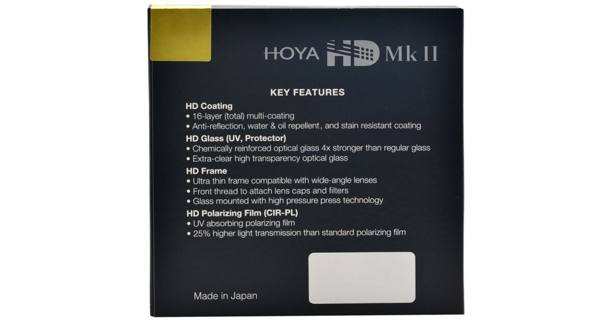 Hoya Filter Zirkularpolarisator HD Mk II 52mm 138720122