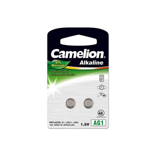 Alte accesorii pentru calculator Camelion AG1/LR60/LR621/364, baterii alcaline tip buton, 2 buc. 138720495
