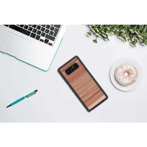 MAN&WOOD Smartphone-Hülle Galaxy Note 8 Cappuccino Schwarz 138720534