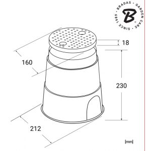 Cutie mică de valve, diametru 21 cm 138720548 - Accesorii irigare