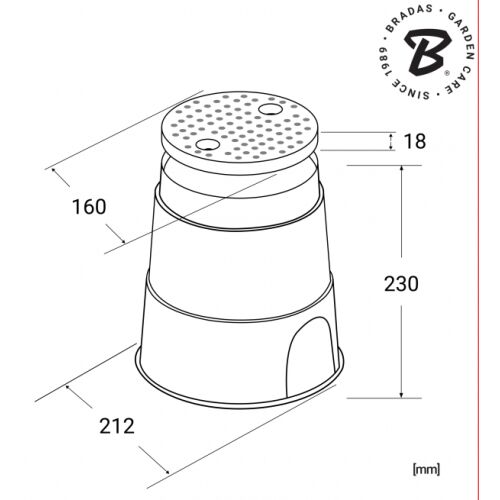 Малка кутия за клапани, диаметър 21 см 138720548