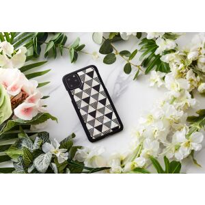 iKins iPhone 11 Pro Max Tok - Piramis Mintás, Fekete 138720641 - IKins
