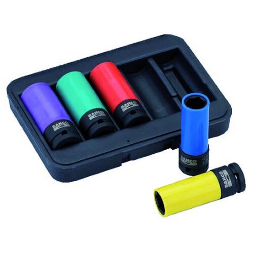 Set od 5 dubokih udarnih nasadnih ključeva - 17/19/21/22/24 mm 1/2"