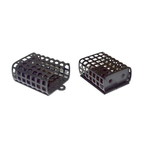 Metall-Futterkorb mit geschlossenem Boden, KR-BL, rechteckig, 30 g, Schwarz 138721263