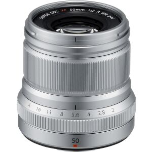 Fujifilm Fujinon XF 50mm f/2 R WR - Prime Objektív, Ezüst 138721393 - Fényképezőgép objektív