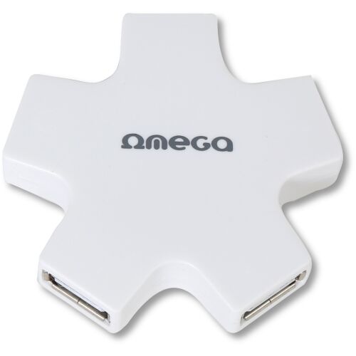 Omega USB 2.0 hub 4-portový, biely (OUH24SW) 138721399