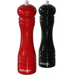 ZESTAW 2 MŁYNKÓW S&P 20 CM CZERWONY+CZARNY 138721447 - Przechowywanie i sortowanie