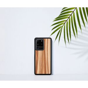 Puzdro MAN&WOOD pre Galaxy S20 Ultra cappuccino čierne 138721628 - Man&Wood
