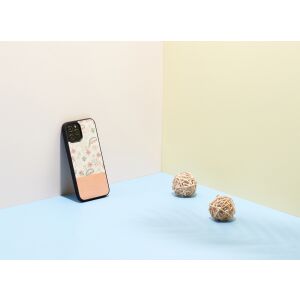 Etui MAN&WOOD do iPhone'a 12/12 Pro w kolorze różowo-kwiatowym czarnym 138721704 - Man&Wood