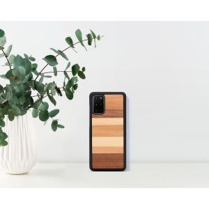 Carcasă MAN&WOOD pentru Galaxy S20+, neagră, sabbia