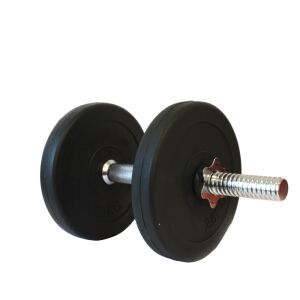 Hantla cementowa Tomaz Sport Start 7,5 kg ze stalowym gryfem, sprzęt do treningu siłowego - Trening w domu