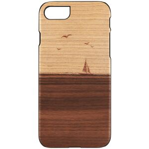 MAN&WOOD iPhone 7/8 Fa Tok - Vitorlás Minta, Szürke 138721836 - Man&Wood