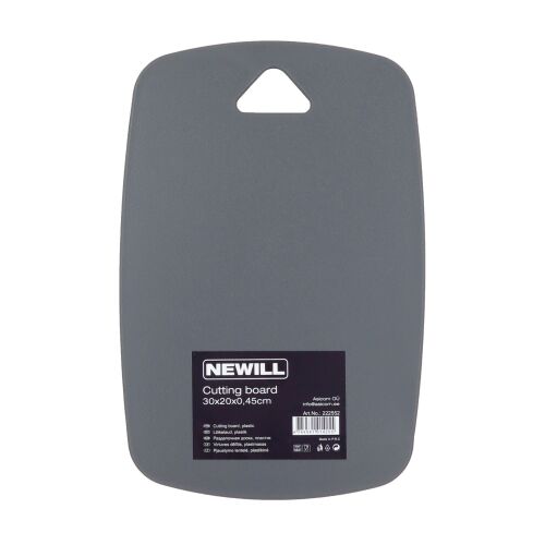 Kunststoff-Schneidebrett 30 x 20 x 0,45 cm dunkelgrau