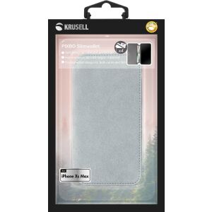 Krusell Broby SlimWallet 4 Card pre Apple iPhone XS Max svetlosivá 138722202 - Krusell