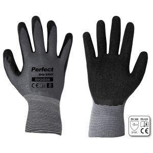 Handschuhe PERFECT GRIP GRAU Latex, Größe 9 138722405 - Schutzausrüstung