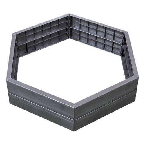 ERGO XL Hochbeetmodul aus Holz, sechseckige Form