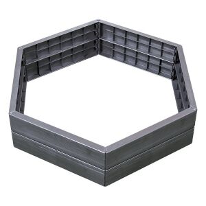 ERGO XL drevený vyvýšený záhonový modul, šesťuholníkový tvar - Vyvýšené záhony