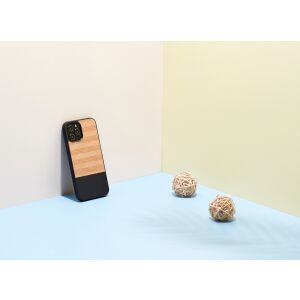 MAN&WOOD iPhone 12/12 Pro Fekete Halszálka Mintás Fa Tok 138722915 - Man&Wood