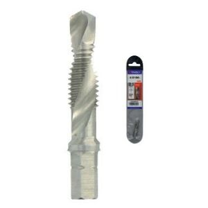 Kombinovaný závitový vrták M8x1,25, HSS, šesťhranná stopka 1/4"