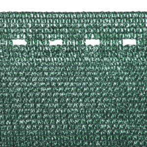 Prim-plan cu țesătură verde de plasă de umbrire 95% - Bradas