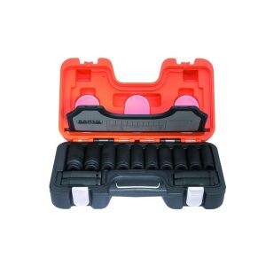 Bahco Mély Hatszögletű Dugókulcs Készlet - 10-27mm, 14db, 1/2" 138723675 - Bahco