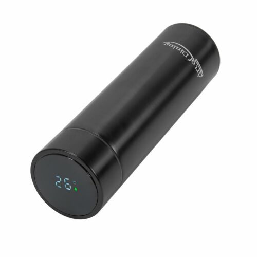 Termoska posuda od nehrđajućeg čelika od 450 ml, crni LED indikator temperature