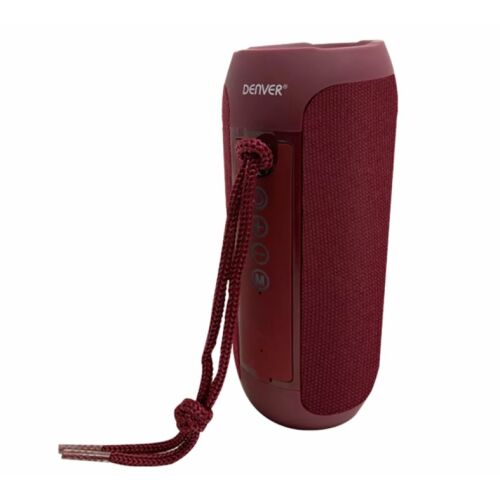 Głośnik Bluetooth Denver BTS-110NR Bordeaux, przenośny głośnik bezprzewodowy