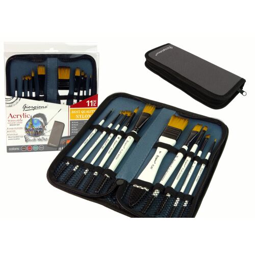 Sada štetcov pre umelcov v peračníku, 10 kusov