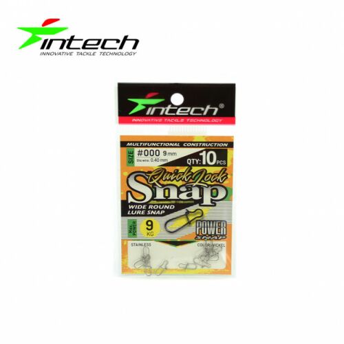 INTECH Quick Lock Snap Gyorskapocs - 000 Méret, 9mm, 10db 138724653