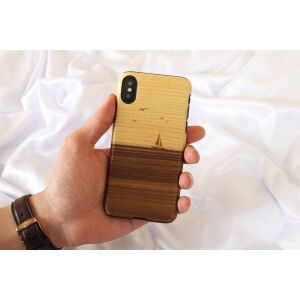 MAN&WOOD iPhone X/XS Fa Telefontok - Vitorlás Design 138724715 - Man&Wood