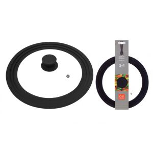 Capac universal cu margine din silicon 3 în 1 Ø24/26/28 cm 138724968 - Capace de oale