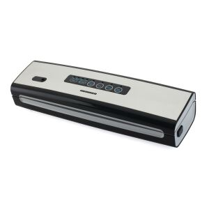 Aparat de vidat HEINNER HAV-130BKSS, vedere unghiulară - Aparate de sudură cu folie de vid, Aparat pentru preparat vafe, Friteuze, Oale electrice, Grătare de masă și Cântare de bucătărie