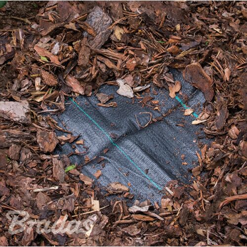 Тъкана полипропиленова лента против плевели, черна, UV, 70 г, 3,2 x 5 м