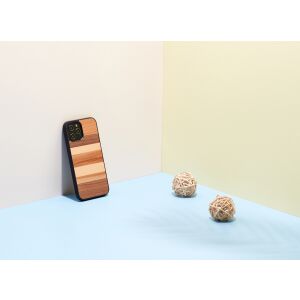 Puzdro MAN&WOOD pre iPhone 12/12 Pro sabbia čierna 138725444 - Man&Wood