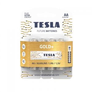 Tesla Gold+ AA Alkáli Elem - 4 db, Hosszú Élettartam 138725497 - Tesla