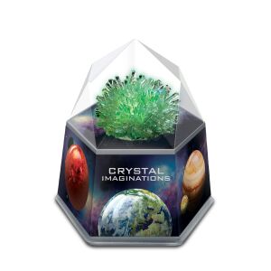 Cristal verde crescut din setul de creștere a cristalelor 4M - Jocuri stiintifice si exploratori