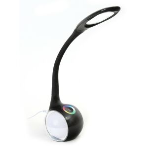 Lampă de birou Platinet PDL20 7W 2 în 1, neagră (43735)