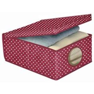 Cutie din material textil 50x40x25cm Bordeaux 138725710 - Depozitare și organizare