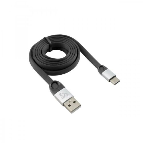 Sbox USB 2.0-Typ-C/2.4A czarno-srebrny 1,5M 138725846