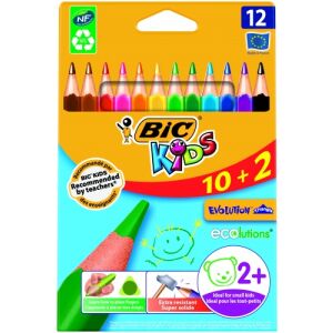 Creioane colorate BIC EVOLUTION TRIANGLE 12 culori 8871462