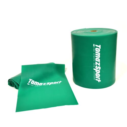Bandă elastică Tomaz Sport Heavy 15x0,25cm Verde 8-9lbs