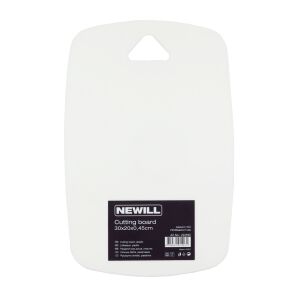 Deska do krojenia plastikowa 30 x 20 x 0,45 cm biała 138726081 - Deska do krojenia