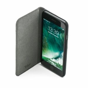 Husă Tellur Book din piele naturală cu struț pentru iPhone 7, roșie