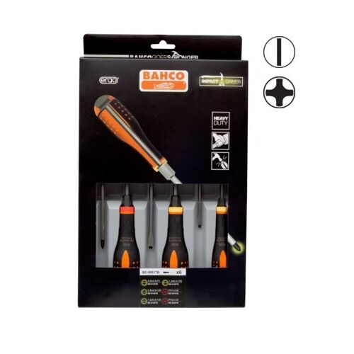 Set șurubelnițe ERGO™ cu lamă transversală, 6 bucăți - SL3,5/4,5/5,5/6,5; PH1/2 138726564
