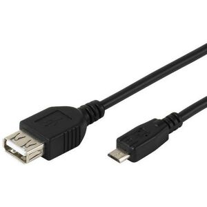 Vivanco Kabel microUSB - USB OTG 0,15m (45298) 138726912 - Vivanco