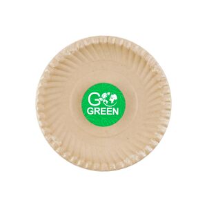 Kompostabilni tanjuri od šećerne trske s uzorkom Go Green Ø15cm 10 kom./ 0,08 kg 138727050 - Potrepština za party