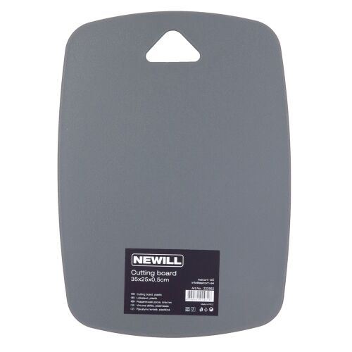Kunststoff-Schneidebrett 35 x 25 x 0,5 cm dunkelgrau 138727118