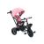 Lean Toys PRO600 Multifunktionales rosa Dreirad mit Schiebegriff und Sonnendach