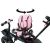 Lean Toys PRO600 rosa Dreiradsitz mit Drehfunktion