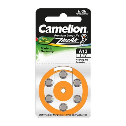 Weiteres Computerzubehör Camelion A13/DA13/ZL13, Zink-Luft-Zellen, 6 Stück(e)